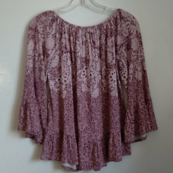 Style and Co pink/purple floral blouse size S - Picture 5 of 8